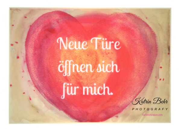 Affirmationskarte "Neue Türen öffnen sich für mich" von Katrin Behr